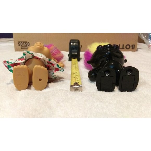 Vintage Troll Dolls, Girl Roses Dress And Gloss Black Dancing battery operated - Picture 7 of 9